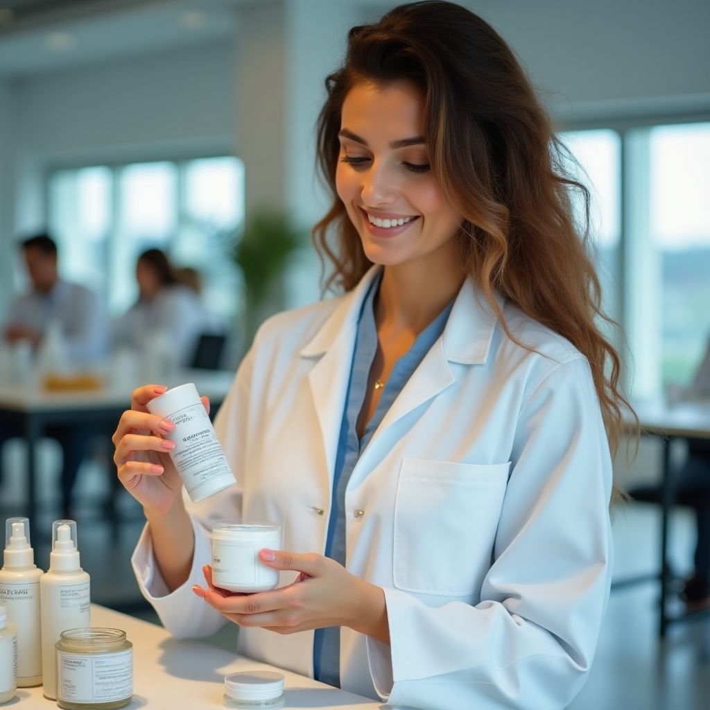 VelvetAir founder in her laboratory